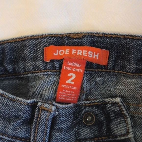 joe fresh classic 5 pocket style blue denim jeans 2T toddler boys - Picture 6 of 9